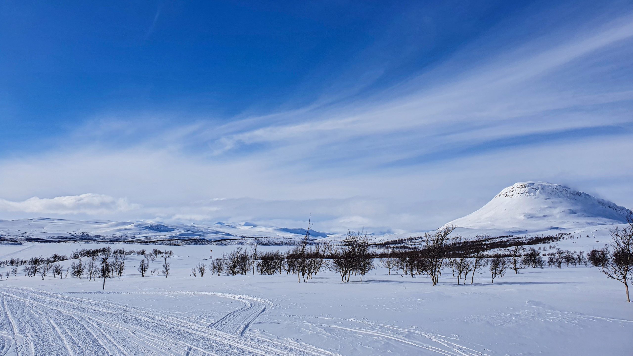 Kilpisjärvi snow scenery in northern Lapland Finland, picture by Luisa Schaffner