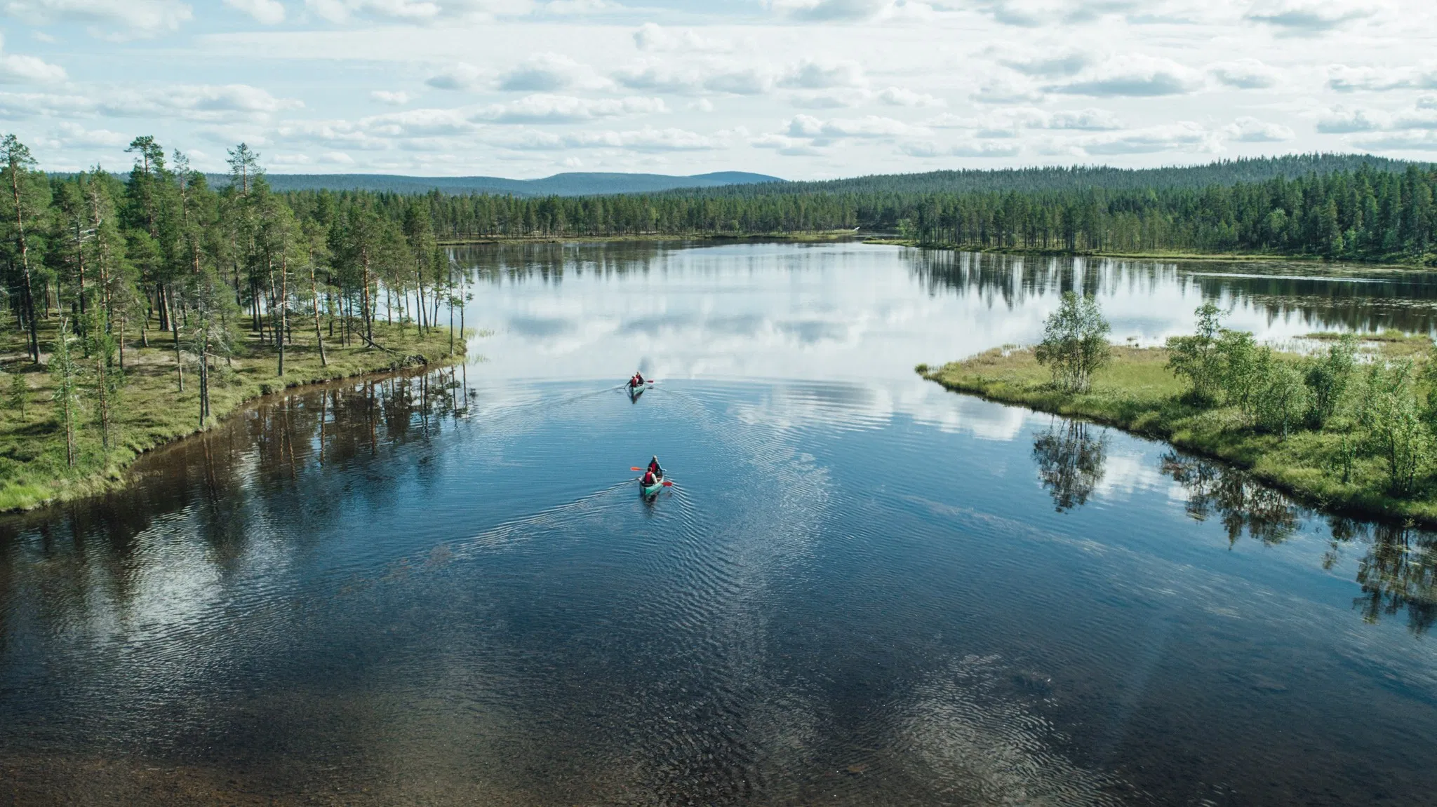 Canoe trip at river Luttojoki