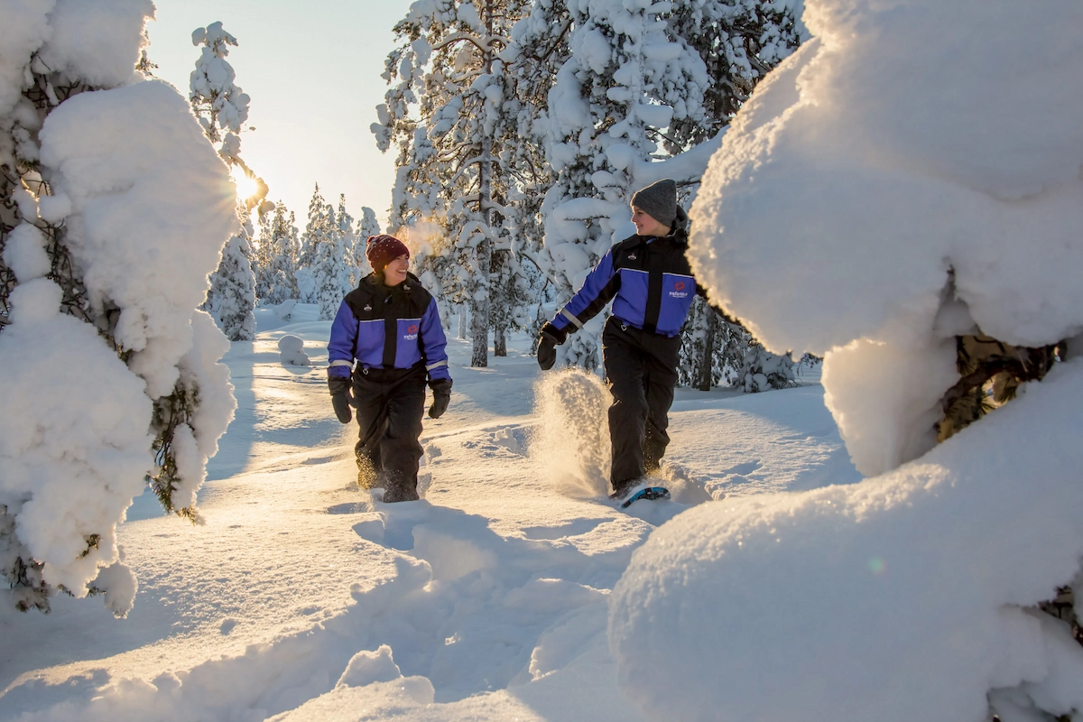 Snowshoe delight in Ylläs