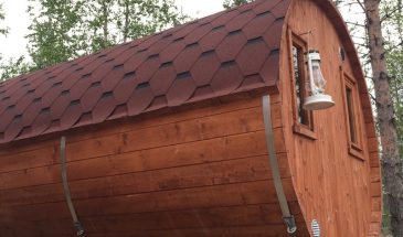 Barrel sauna – relax in the middle of the Lappish nature