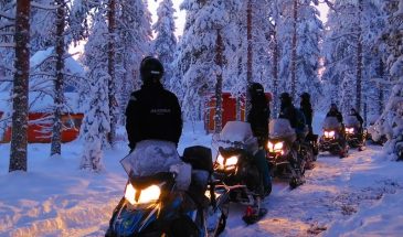 SNowmobile safari aurora emotion Rovaniemi Visit Lapland