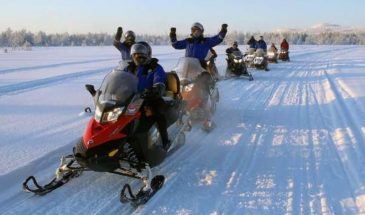 Snowmobile aurora & winter holiday in Lapland Inari