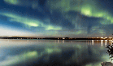 Aurora Borealis in autumn Lapland arctic circle Rovaniemi by Jasim Sarker