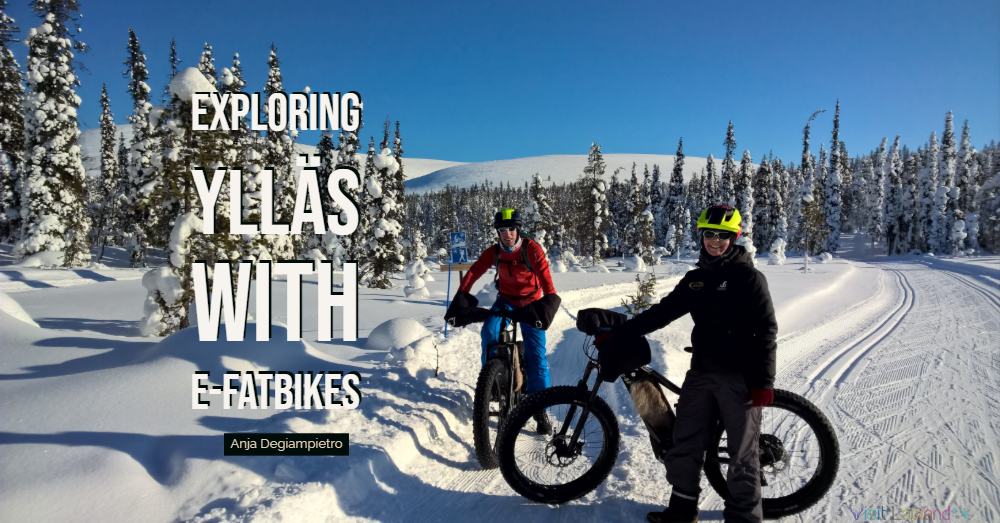 Fatbike riding in Ylläs - Finnish Lapland in winter