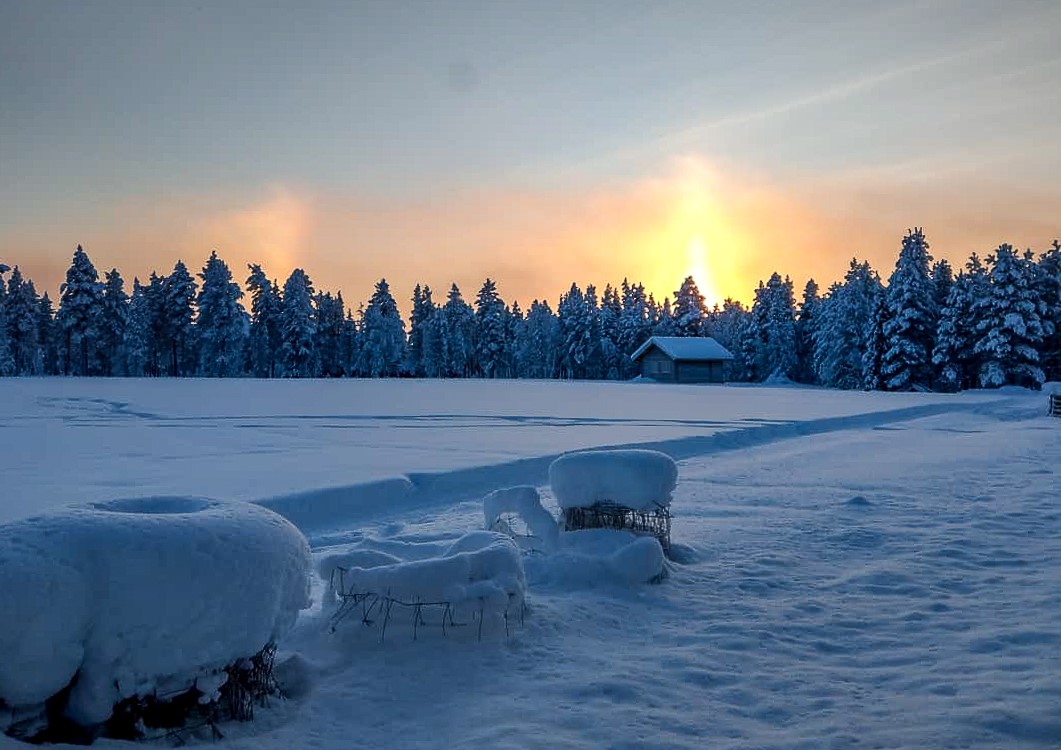 Lapland winter moments outdoor in Ylläs Finland