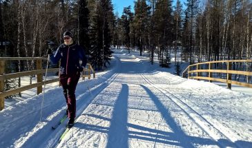 Skiing in äkäslompolo Lapland Anja Degiampietro