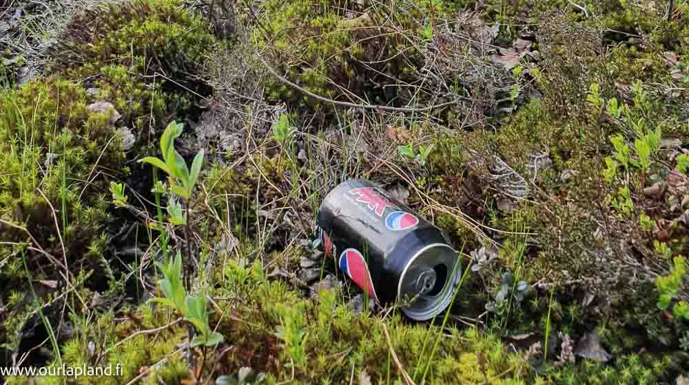 Trash in the nature - Lapland celan up week Finland summer