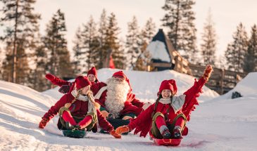 Experience one of the longest (if not the longest) sledding hills in the whole Rovaniemi area!