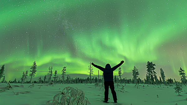 Finland aurora northern lights Lapland winter by Jasim Sarker