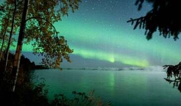 Aurora Northern lights lake reflections Lapland Finland By Jasim Sarker
