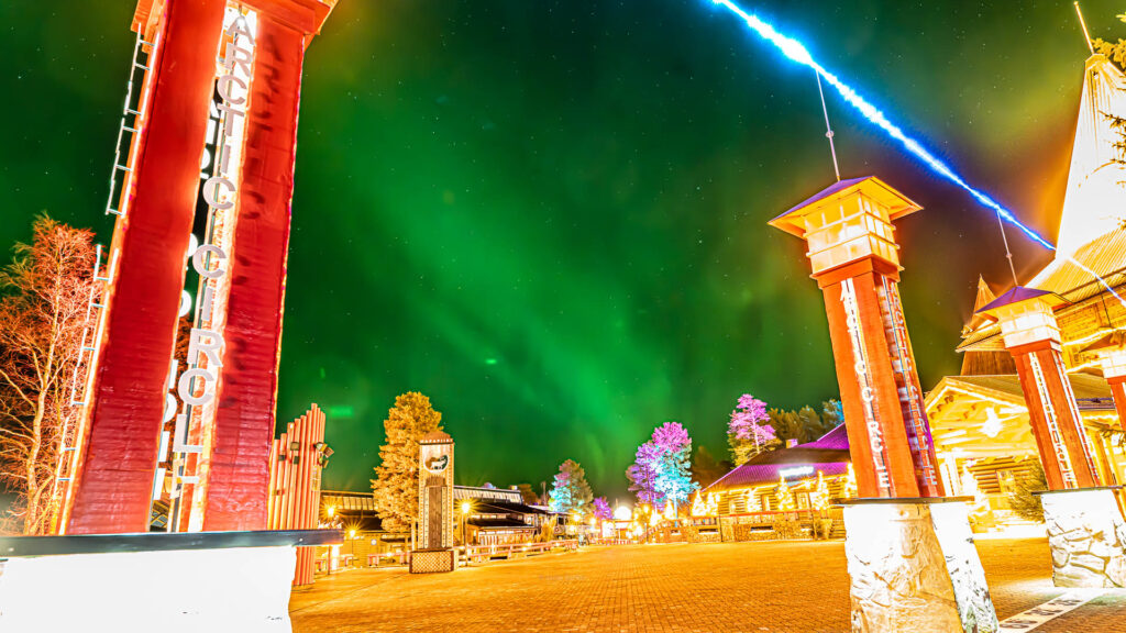 Rovaniemi Santa claus village Finland aurora arctic circle